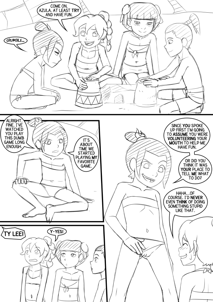 Fire Nation Lolis Page 01 Sketch