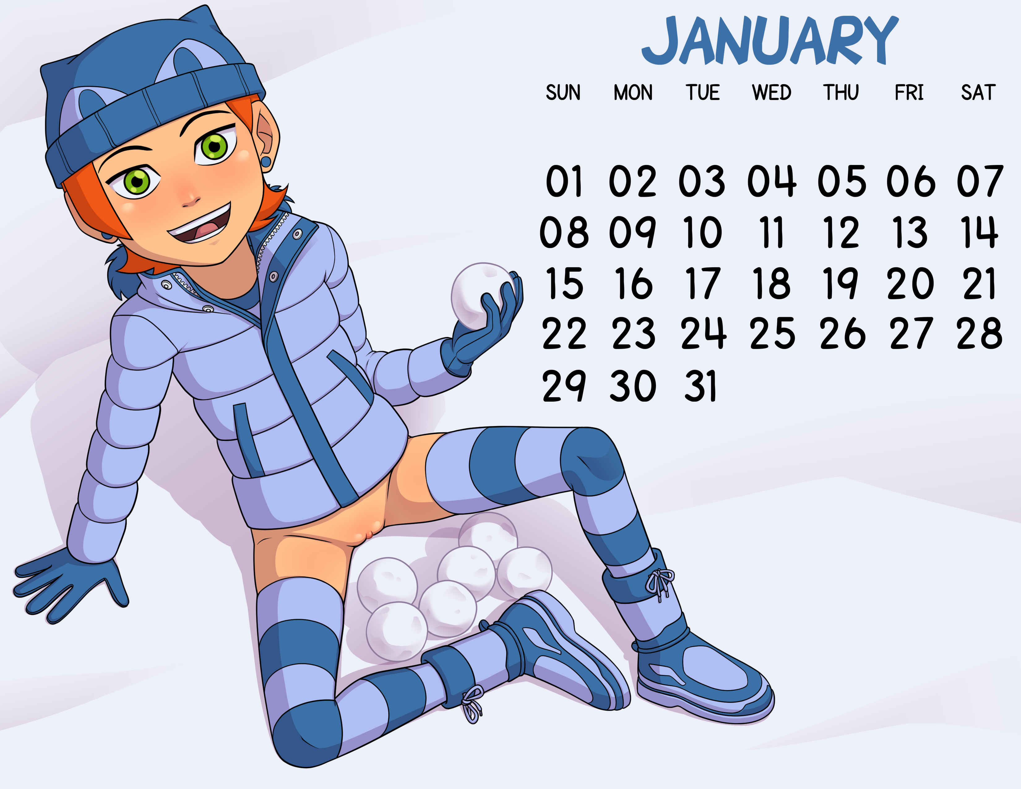 Loli Club Calendar 01 January Gwen