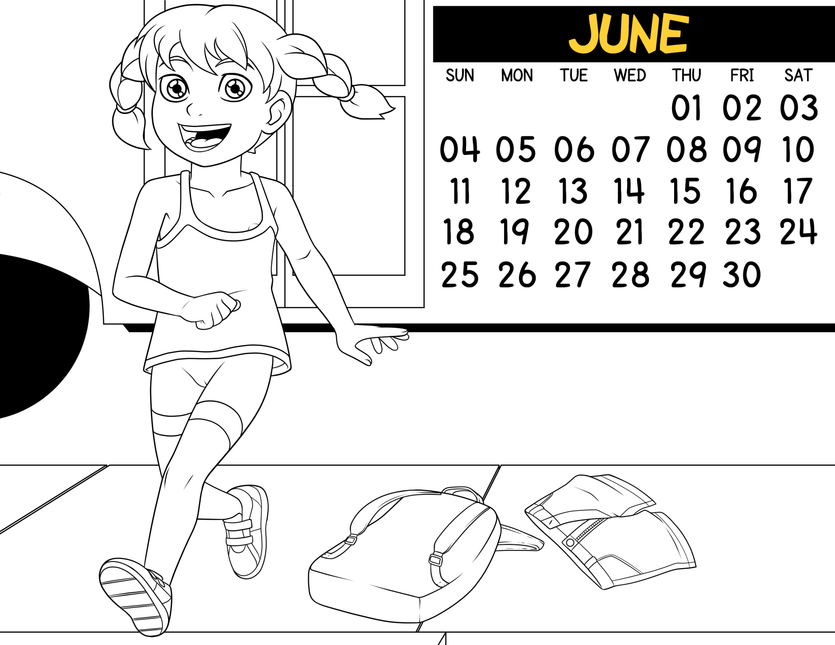 Loli Club Calendar 06 June Katie Lines